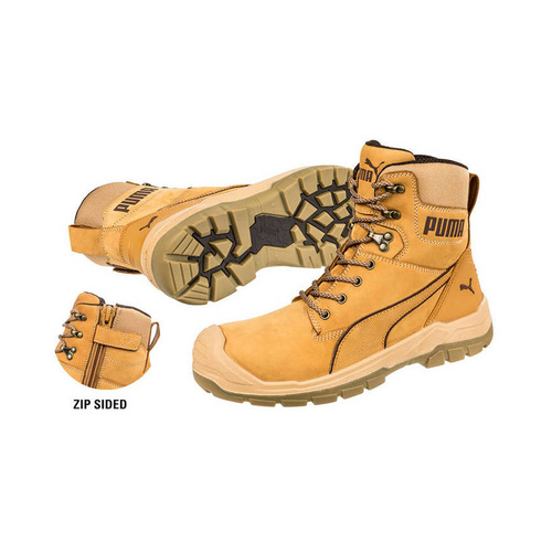WORKWEAR, SAFETY & CORPORATE CLOTHING SPECIALISTS CONQUEST ZIP BOOT - Wheat - 11.5