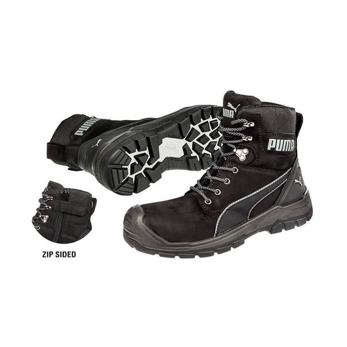 WORKWEAR, SAFETY & CORPORATE CLOTHING SPECIALISTS CONQUEST ZIP BOOT - Black - 8.5
