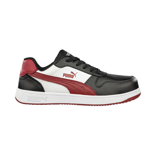 WORKWEAR, SAFETY & CORPORATE CLOTHING SPECIALISTS FRONTCOURT LOW SHOE - BLACK / RED