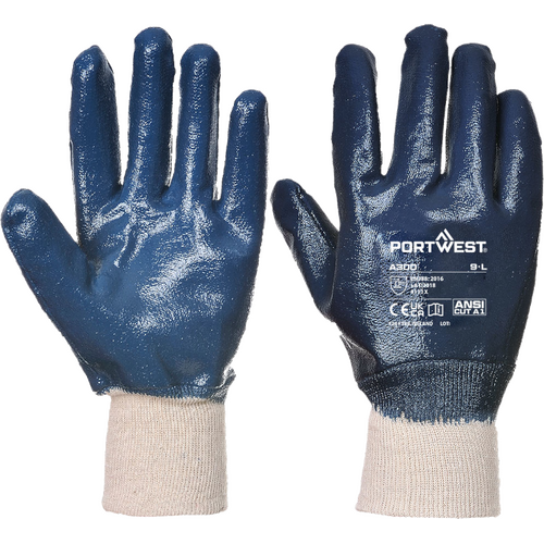 WORKWEAR, SAFETY & CORPORATE CLOTHING SPECIALISTS Grip 12 Nitrile Full Dipped Knitwrist Glove