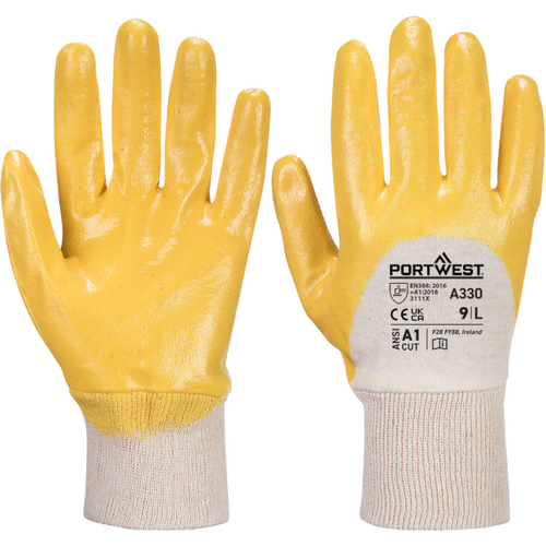 WORKWEAR, SAFETY & CORPORATE CLOTHING SPECIALISTS - Grip 12 Nitrile Light Knitwrist Glove
