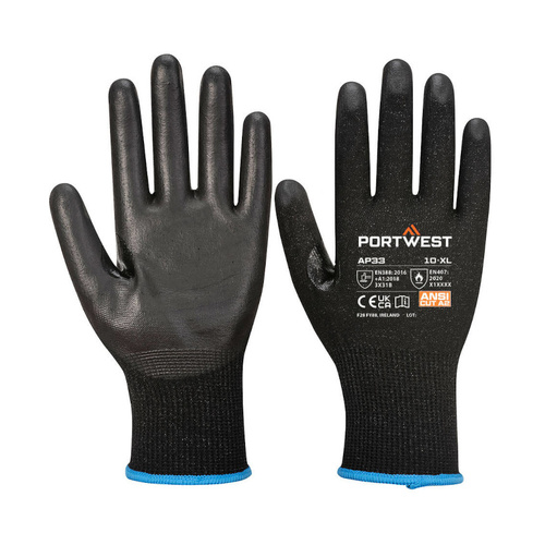 WORKWEAR, SAFETY & CORPORATE CLOTHING SPECIALISTS - DISCONTINUED - AP33 - LR15 PU Touchscreen Glove