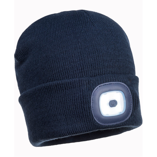 WORKWEAR, SAFETY & CORPORATE CLOTHING SPECIALISTS - Beanie LED Head Light USB Rechargeable