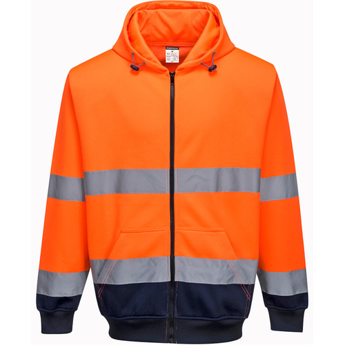 WORKWEAR, SAFETY & CORPORATE CLOTHING SPECIALISTS - Two-Tone Zip Front Hoodie