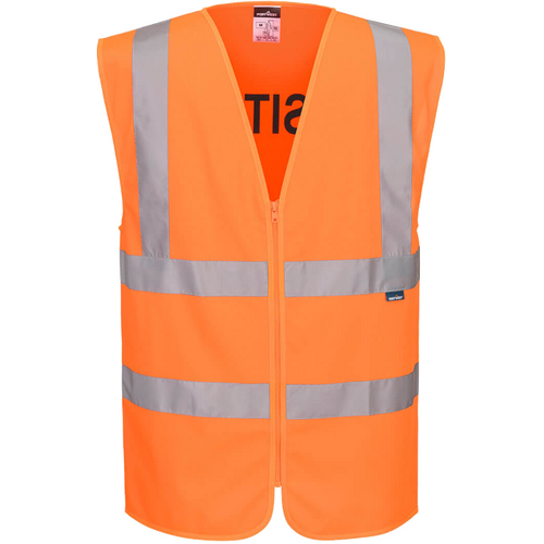 WORKWEAR, SAFETY & CORPORATE CLOTHING SPECIALISTS - Hi-Vis Band&Brace Visitor Vest