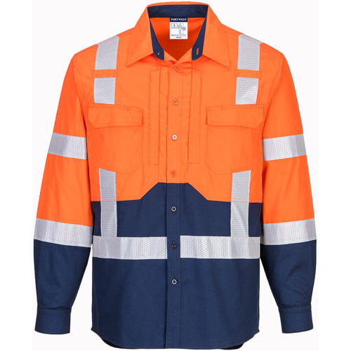 WORKWEAR, SAFETY & CORPORATE CLOTHING SPECIALISTS - Hi-Vis Stretch Long Sleeve Shirt