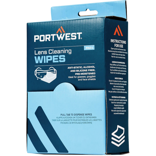WORKWEAR, SAFETY & CORPORATE CLOTHING SPECIALISTS Lens Cleaning Wipes (100 towelettes)