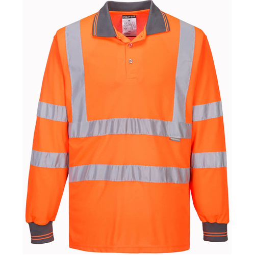 WORKWEAR, SAFETY & CORPORATE CLOTHING SPECIALISTS - DISCONTINUED - HI-VIS LONG SLEEVED POLO