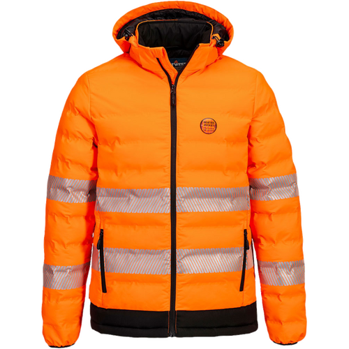 WORKWEAR, SAFETY & CORPORATE CLOTHING SPECIALISTS Hi-Vis Ultrasonic Heated Tunnel Jacket