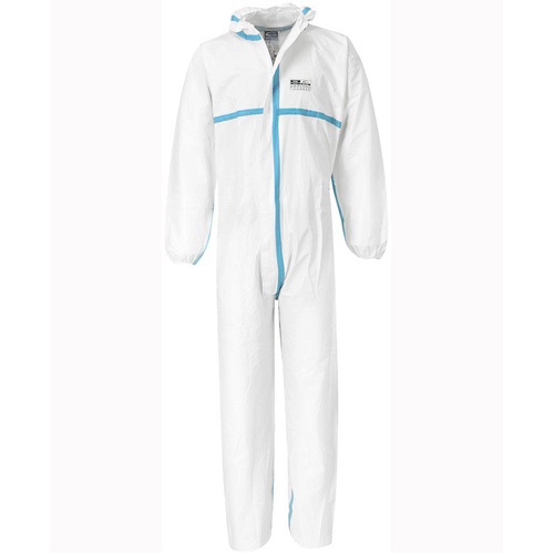 WORKWEAR, SAFETY & CORPORATE CLOTHING SPECIALISTS - BIZTEX MICROPOROUS COVERALL TYPE 4/5/6 - 50 Pack