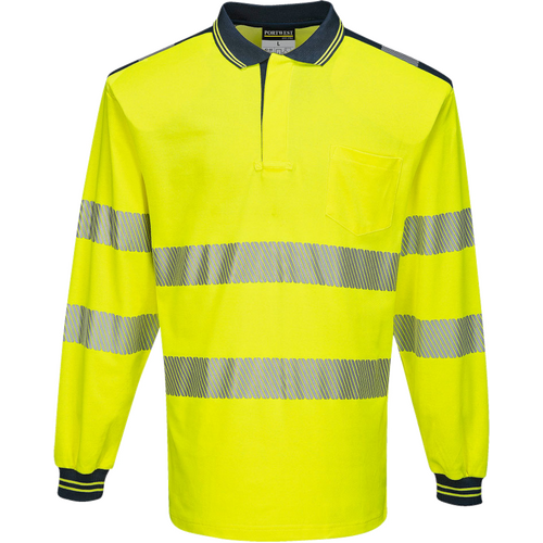 WORKWEAR, SAFETY & CORPORATE CLOTHING SPECIALISTS PW3 Hi-Vis Polo Shirt L/S