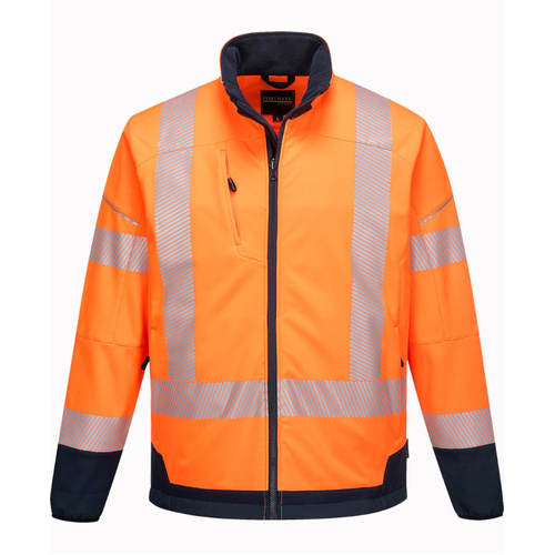 WORKWEAR, SAFETY & CORPORATE CLOTHING SPECIALISTS PW3 HI-VIS CONTRAST SOFTSHELL (3L) JACKET