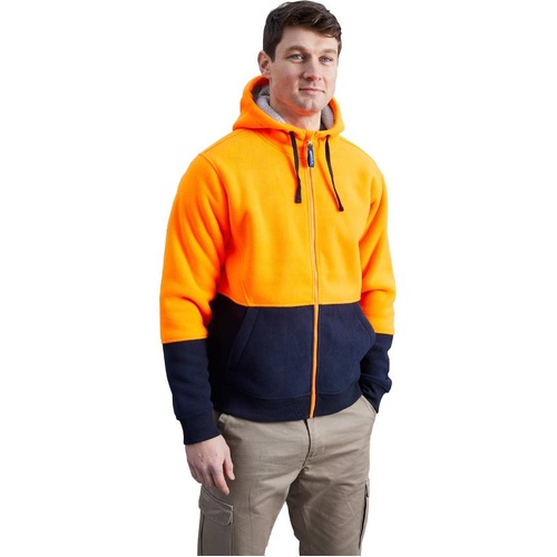WORKWEAR, SAFETY & CORPORATE CLOTHING SPECIALISTS - TAYLOR SHERPA HOODIE FLUORO