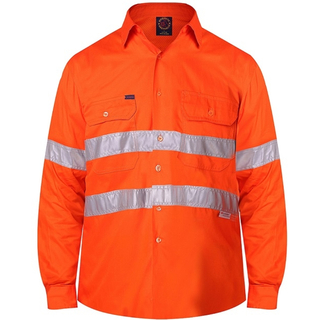 WORKWEAR, SAFETY & CORPORATE CLOTHING SPECIALISTS - Vented Open Front L/W 50MM Reflective Tape