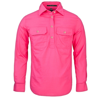 WORKWEAR, SAFETY & CORPORATE CLOTHING SPECIALISTS Women's Pilbara Shirt - Closed Front - Long Sleeve