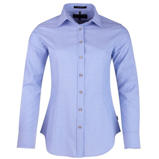 WORKWEAR, SAFETY & CORPORATE CLOTHING SPECIALISTS Pilbara Ladies Chambray Long Sleeve Shirt
