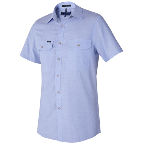 WORKWEAR, SAFETY & CORPORATE CLOTHING SPECIALISTS - Pilbara Men's Chambray S/S Shirt