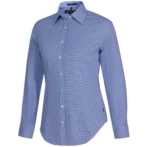 WORKWEAR, SAFETY & CORPORATE CLOTHING SPECIALISTS - Pilbara Ladies Y/D Check, L/S Shirt