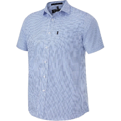 WORKWEAR, SAFETY & CORPORATE CLOTHING SPECIALISTS Pilbara Mens Y/D Check, Single Pocket, S/S Shirt