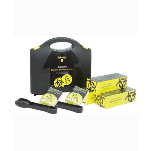 WORKWEAR, SAFETY & CORPORATE CLOTHING SPECIALISTS Sharps & Biohazard Station, Plastic Portable
