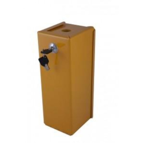 WORKWEAR, SAFETY & CORPORATE CLOTHING SPECIALISTS - SHARPS METAL SAFE, 1.8L, YELLOW ARMOUR, INCLUDES 2 SQUARE 2L PLASTIC SHARPS CONTAINERS