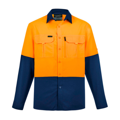WORKWEAR, SAFETY & CORPORATE CLOTHING SPECIALISTS Mens Hi Vis Outdoor L/S Shirt