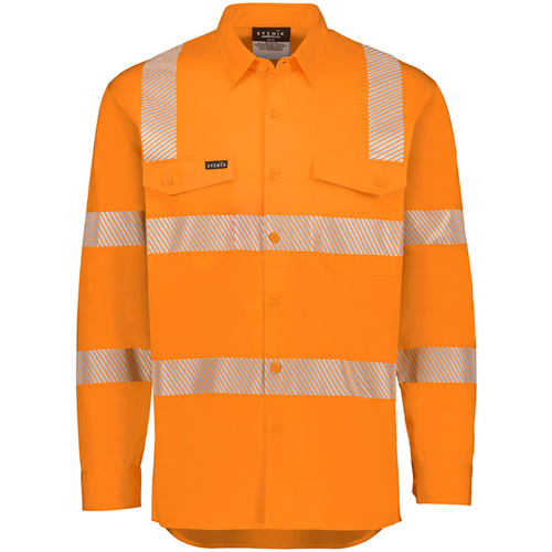WORKWEAR, SAFETY & CORPORATE CLOTHING SPECIALISTS - Mens VIC Rail Shirt - Segmented Tape