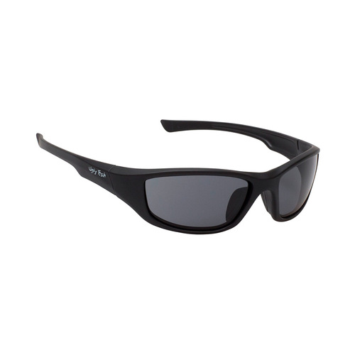 WORKWEAR, SAFETY & CORPORATE CLOTHING SPECIALISTS CHISEL - Matt Black Frame, Smoke Lens - Safety Sunglasses