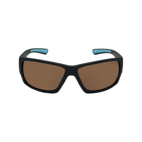 WORKWEAR, SAFETY & CORPORATE CLOTHING SPECIALISTS PRF363 Polarised Floating Sunglasses- Matt Black Frame, Brown Polarised Lens