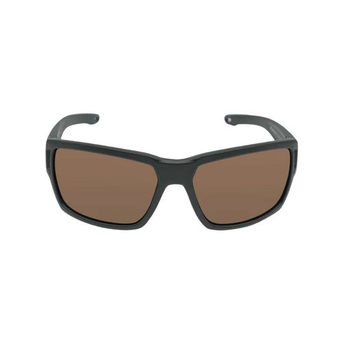 WORKWEAR, SAFETY & CORPORATE CLOTHING SPECIALISTS PRF352 Polarised Floating Sunglasses- Matt Black Frame, Brown Polarised Lens