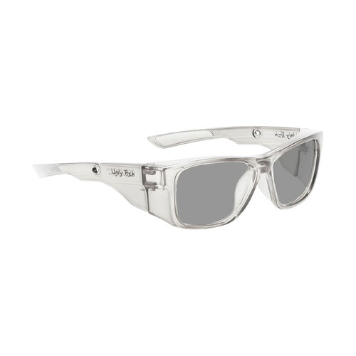 WORKWEAR, SAFETY & CORPORATE CLOTHING SPECIALISTS SPARKIE RS545RX CL.SM - Crystal Clear Frame, Smoke Lens - Safety Sunglasses