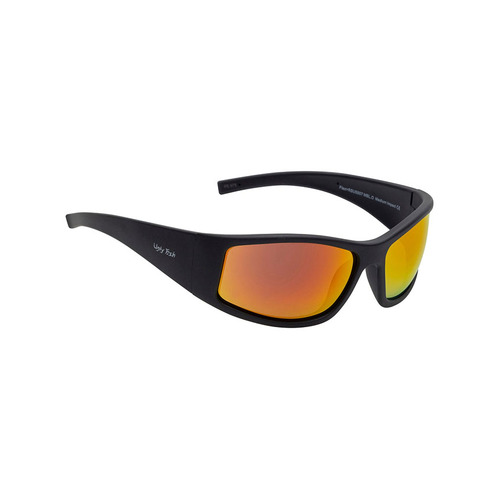 WORKWEAR, SAFETY & CORPORATE CLOTHING SPECIALISTS FLEX RSU5507 MBL.O - Matt Black Frame, Orange Revo Lens - Unbreakable Safety Sunglasses