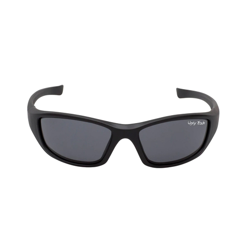 WORKWEAR, SAFETY & CORPORATE CLOTHING SPECIALISTS SLINGSHOT - Matt Black Frame, Smoke Polarized Lens - Safety Sunglasses