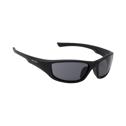 WORKWEAR, SAFETY & CORPORATE CLOTHING SPECIALISTS SLINGSHOT - Matt Black Frame, Smoke Lens - Safety Sunglass