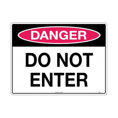 WORKWEAR, SAFETY & CORPORATE CLOTHING SPECIALISTS 450x300mm - Class 1 - Metal - Danger Do Not Enter