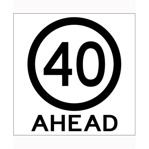 WORKWEAR, SAFETY & CORPORATE CLOTHING SPECIALISTS 600x600mm - Class 1 - Corflute - 40 Ahead