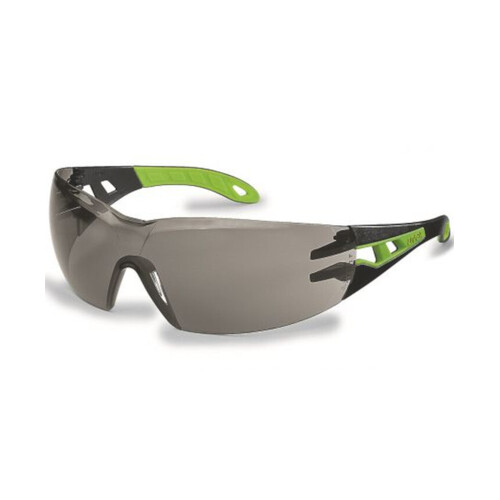 WORKWEAR, SAFETY & CORPORATE CLOTHING SPECIALISTS uvex Pheos Black/Green Arms, Grey 23% HC-AF lens