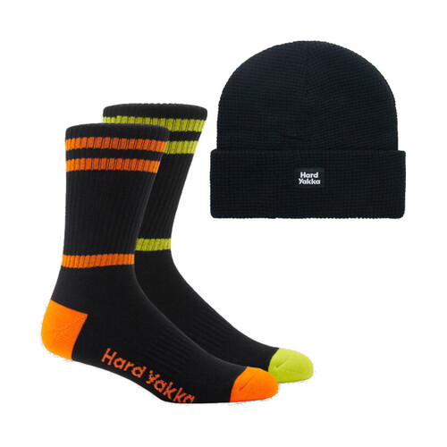 WORKWEAR, SAFETY & CORPORATE CLOTHING SPECIALISTS - 3056 - SOCK BEANIE BUNDLE